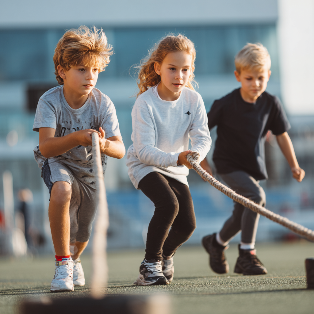 Активні діти на тренуванні