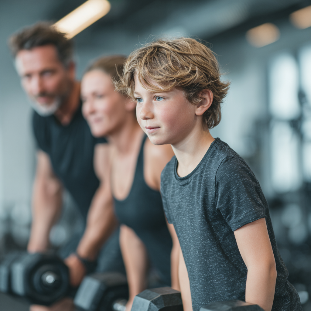 Батьки і діти тренуються разом